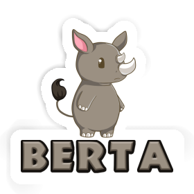 Sticker Rhinoceros Berta Image