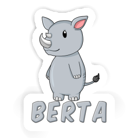 Sticker Rhino Berta Image