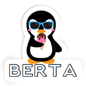 Sticker Ice Cream Penguin Berta Image