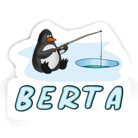 Sticker Berta Fishing Penguin Image