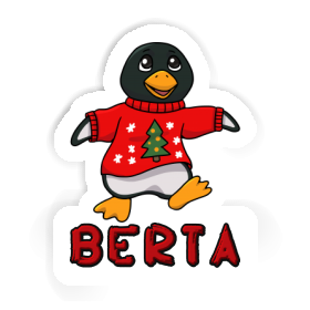 Sticker Berta Christmas Penguin Image