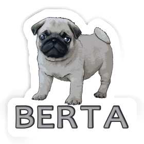 Berta Sticker Pug Image