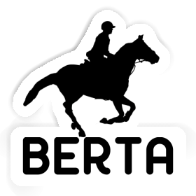 Horse Rider Sticker Berta Image