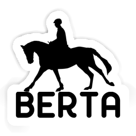 Horse Rider Sticker Berta Image