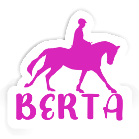 Sticker Horse Rider Berta Image