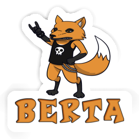 Rocker Fox Sticker Berta Image