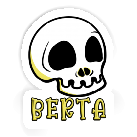 Sticker Berta Skull Image