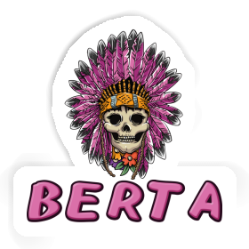 Berta Autocollant Femmes Tête de mort Image