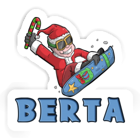 Snowboarder Sticker Berta Image