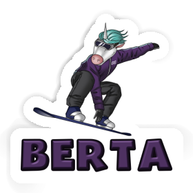 Snowboarder Sticker Berta Image