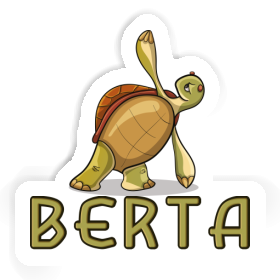 Berta Sticker Yoga Turtle Image