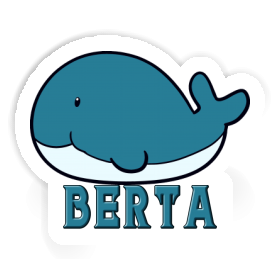 Whale Fish Sticker Berta Image