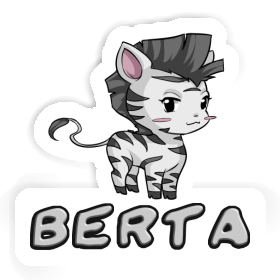 Sticker Zebra Berta Image