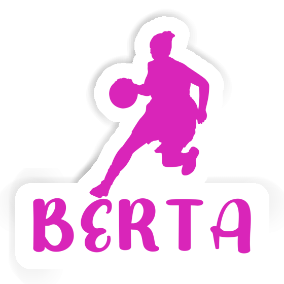 Sticker Berta Basketball Player Notebook Image