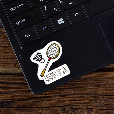 Berta Sticker Badminton Racket Notebook Image