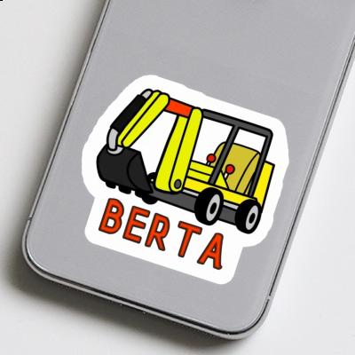 Sticker Mini-Excavator Berta Laptop Image