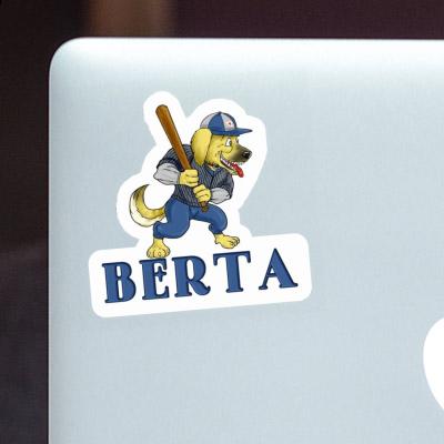 Baseball Dog Sticker Berta Notebook Image