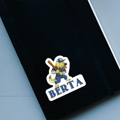 Baseball-Hund Sticker Berta Notebook Image