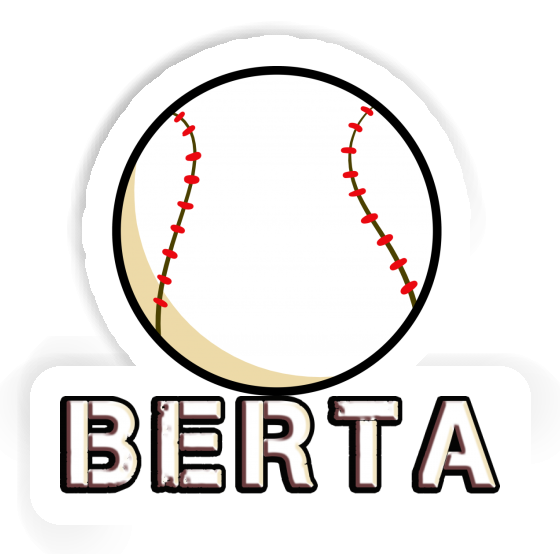 Sticker Baseball Berta Notebook Image