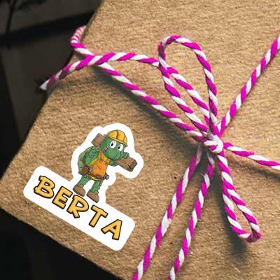 Sticker Bauarbeiter Berta Image