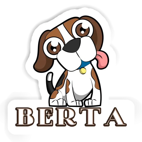 Sticker Berta Beagle Dog Gift package Image