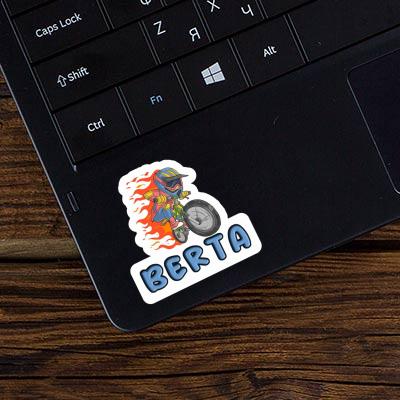 Sticker Biker Berta Laptop Image