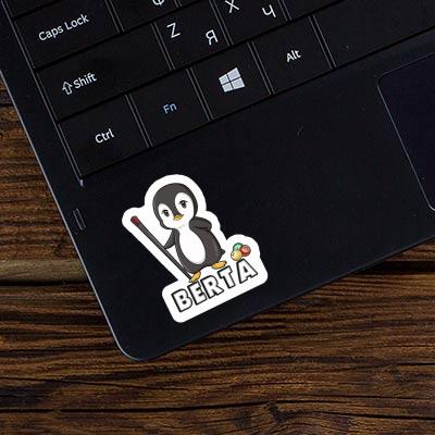 Billiards Player Sticker Berta Laptop Image