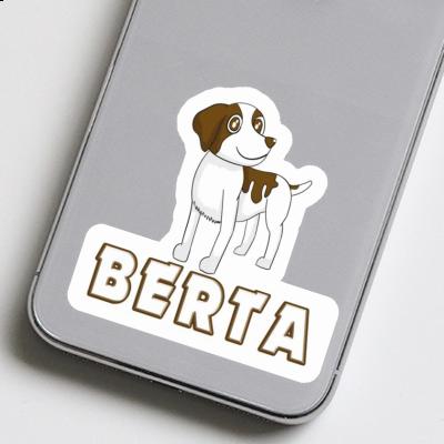 Aufkleber Berta Bretagne Hund Notebook Image