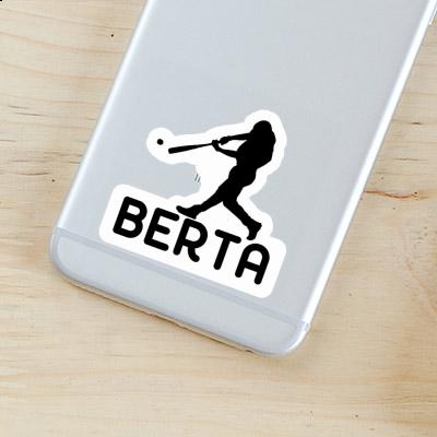 Berta Sticker Baseball Player Notebook Image