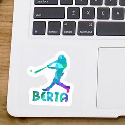 Baseball Player Sticker Berta Notebook Image