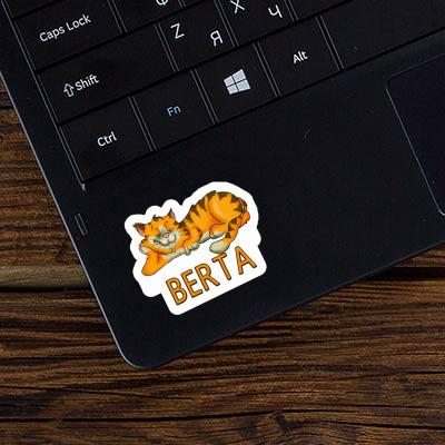 Sticker Katze Berta Notebook Image