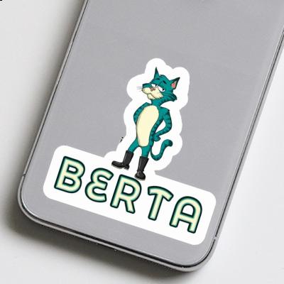 Sticker Standing Cat Berta Image