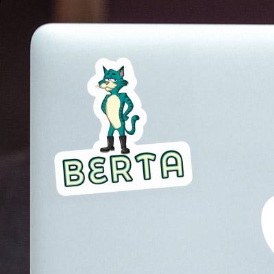 Sticker Standing Cat Berta Gift package Image