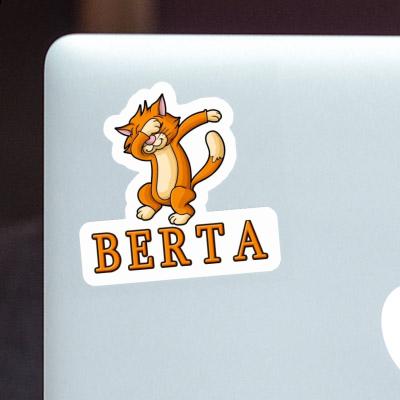 Dabbing Cat Sticker Berta Laptop Image