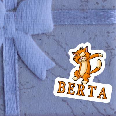 Dabbing Cat Sticker Berta Notebook Image