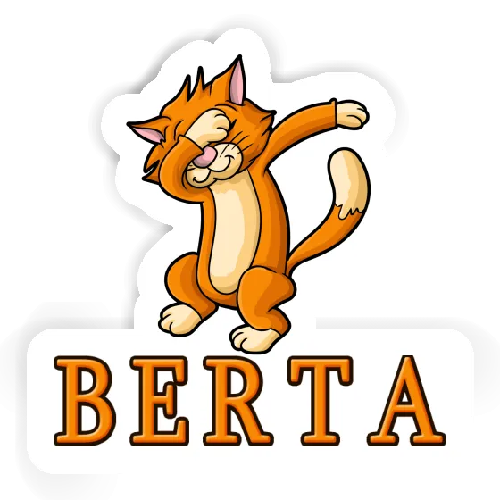 Dabbing Cat Sticker Berta Gift package Image