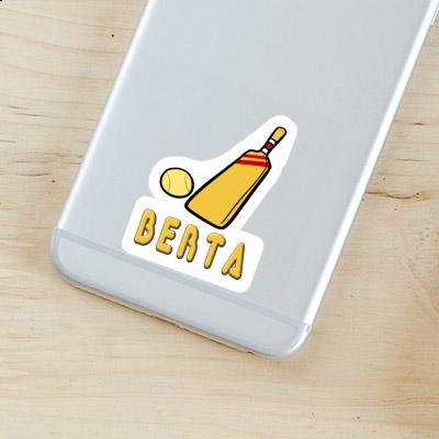 Sticker Cricket Bat Berta Laptop Image