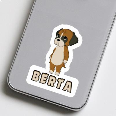 Sticker German Boxer Berta Notebook Image