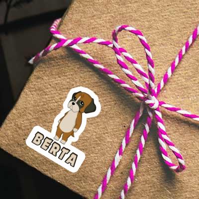 Sticker German Boxer Berta Gift package Image