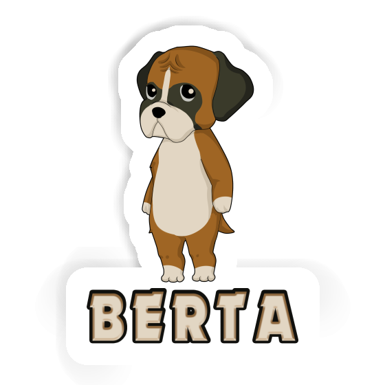 Sticker German Boxer Berta Laptop Image