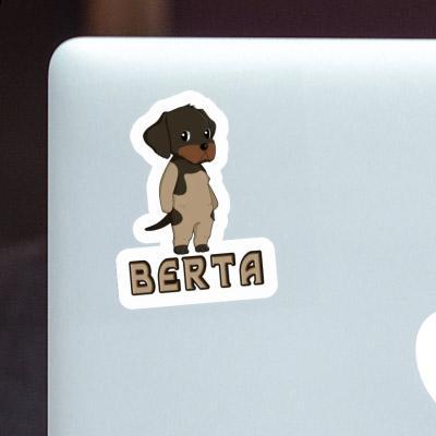 Sticker Berta German Wirehaired Gift package Image