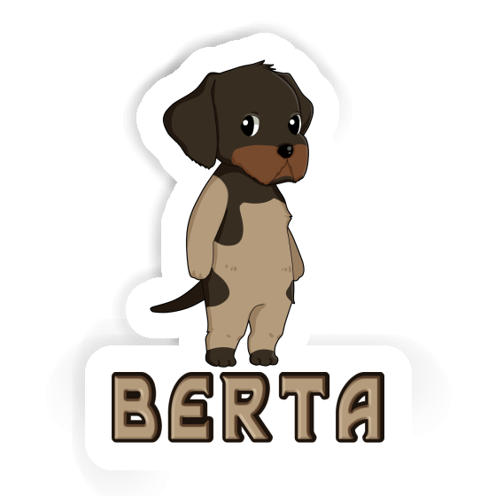 Sticker Berta German Wirehaired Gift package Image