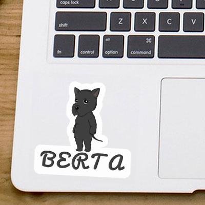 Sticker Giant Schnauzer Berta Notebook Image