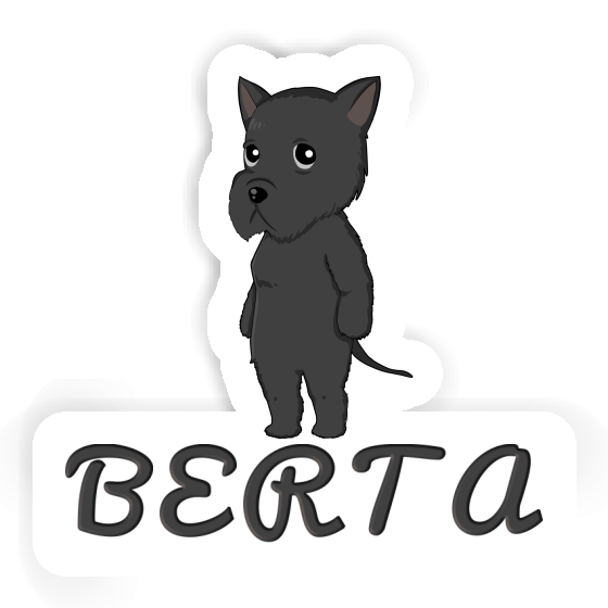 Sticker Giant Schnauzer Berta Gift package Image