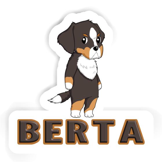 Sticker Bernese Mountain Dog Berta Notebook Image