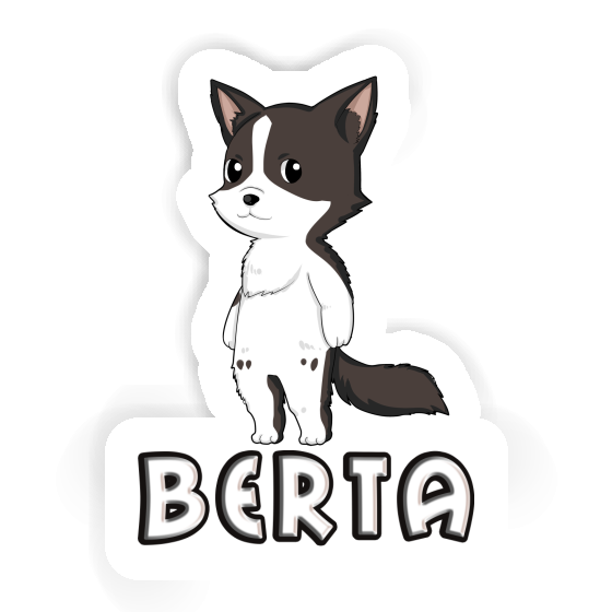 Sticker Berta Border Collie Laptop Image