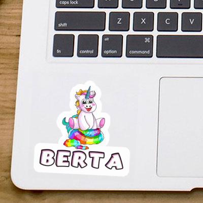 Autocollant Bébé licorne Berta Image