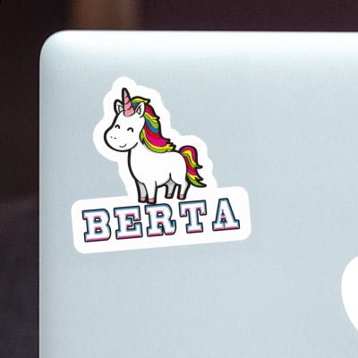 Sticker Unicorn Berta Laptop Image