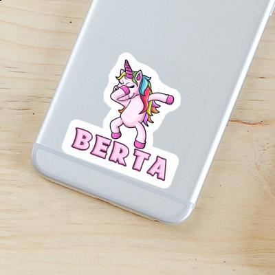 Berta Sticker Dabbing Unicorn Image