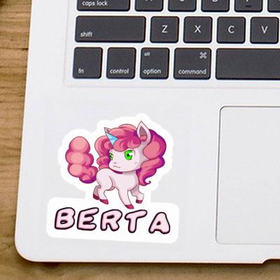 Sticker Berta Unicorn Notebook Image